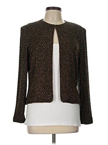 Kay Unger Silk Cardigan (view 1)