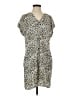 Gap 100% Rayon Animal Print Tan Casual Dress Size S - photo 1