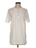 Fresh Clean Threads Ivory Short Sleeve Henley Size M - photo 1