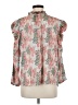 Ann Taylor LOFT 100% Polyester Floral Pink 3/4 Sleeve Blouse Size M - photo 2