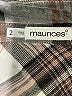 Maurices 100% Rayon Plaid Silver Long Sleeve Blouse Size 20 (2) - photo 7