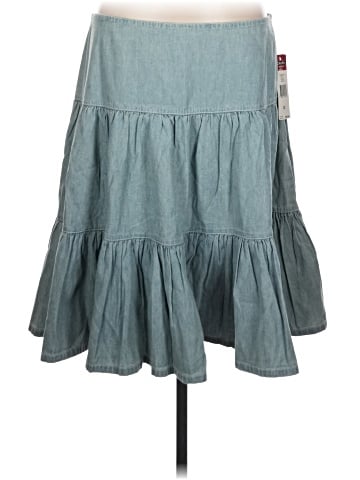 Chaps Denim Skirt (view 1)
