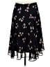 Ann Taylor 100% Polyester Hearts Black Casual Skirt Size 8 - photo 2