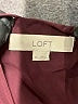 Ann Taylor LOFT 100% Polyester Solid Burgundy Sleeveless Blouse Size XS - photo 7