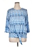 Allison Daley 100% Polyester Blue 3/4 Sleeve T-Shirt Size XL - photo 1
