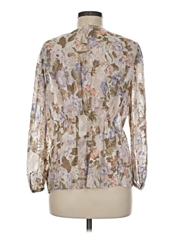 Rebecca Taylor Long Sleeve Silk Top (view 2)