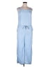 Ann Taylor LOFT 100% Lyocell Solid Blue Jumpsuit Size L - photo 1