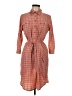 Duluth Trading Co. Plaid Orange Casual Dress Size S - photo 1