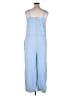 Ann Taylor LOFT 100% Lyocell Solid Blue Jumpsuit Size L - photo 2