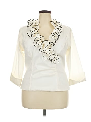 Xscape 3/4 Sleeve Blouse (view 1)