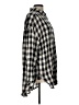 Sanctuary Checkered-gingham Black Long Sleeve Button-Down Shirt Size L - photo 4
