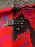Topshop 100% Polyester Red 3/4 Sleeve Blouse Size 6 - photo 7