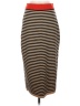 Unbranded Stripes Brown Casual Skirt Size M - photo 1
