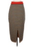 Unbranded Stripes Brown Casual Skirt Size M - photo 2