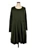 Torrid Solid Green Casual Dress Size 5X Plus (5) - photo 1