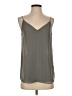 Calvin Klein 100% Polyester Gray Sleeveless Blouse Size XS - photo 1