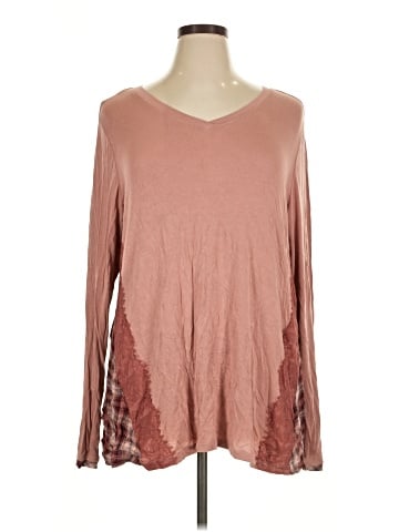 LOGO by Lori Goldstein Long Sleeve Top (view 1)