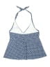 Lands' End Polka Dots Blue Swimsuit Top Size L - photo 2