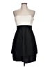 BCBGMAXAZRIA 100% Silk Color Block Black Cocktail Dress Size 10 - photo 1
