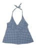 Lands' End Polka Dots Blue Swimsuit Top Size L - photo 1