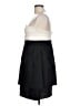 BCBGMAXAZRIA 100% Silk Color Block Black Cocktail Dress Size 10 - photo 5