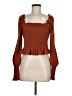 Sugar Lips Brown Long Sleeve Blouse Size M - photo 1