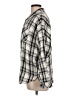 True Craft 100% Cotton Plaid Gray 3/4 Sleeve Button-Down Shirt Size L - photo 5