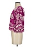Solitaire 100% Rayon Purple 3/4 Sleeve Blouse Size S - photo 5