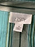 Ann Taylor LOFT 100% Cotton Stripes Teal Long Sleeve Blouse Size 12 - photo 7