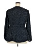 Ann Taylor LOFT 100% Polyester Polka Dots Black 3/4 Sleeve Blouse Size 20 - photo 2