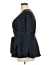 Ann Taylor LOFT 100% Polyester Polka Dots Black 3/4 Sleeve Blouse Size 20 - photo 5