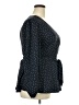 Ann Taylor LOFT 100% Polyester Polka Dots Black 3/4 Sleeve Blouse Size 20 - photo 4