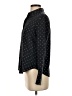 Vince. 100% Silk Polka Dots Blue Black Long Sleeve Silk Top Size 0 - photo 5
