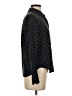 Vince. 100% Silk Polka Dots Blue Black Long Sleeve Silk Top Size 0 - photo 4