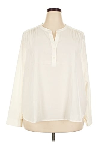 J.Crew Factory Store Long Sleeve Blouse (view 1)