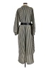 VICI 100% Polyester Stripes Gray Casual Dress Size M - photo 2