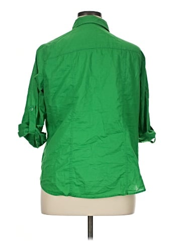 MICHAEL Michael Kors 3/4 Sleeve Button-Down Shirt (view 2)