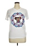Assorted Brands Paisley White Short Sleeve T-Shirt Size XL - photo 1