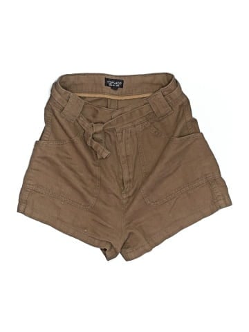 Topshop Khaki Shorts (view 1)