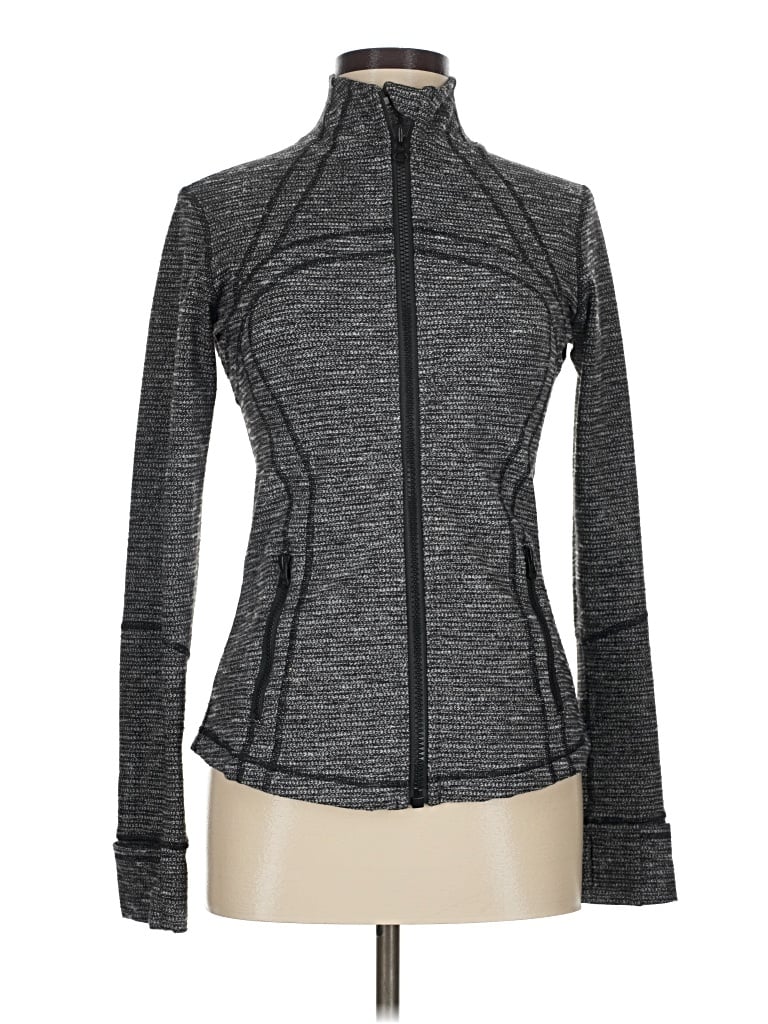 Pre-owned Lululemon Athletica Track Jacket In Gray