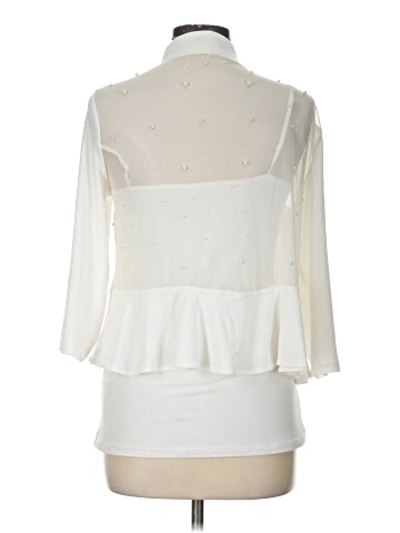 Nina Leonard 3/4 Sleeve Blouse (view 2)