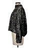 Flawless Metallic Black Long Sleeve Blouse Size M - photo 6