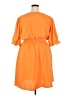 Indulge 100% Polyester Solid Orange Casual Dress Size 3X - photo 2