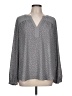NYDJ 100% Polyester Gray Long Sleeve T-Shirt Size L - photo 1