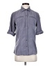 Calvin Klein Gray 3/4 Sleeve Button-Down Shirt Size S - photo 1