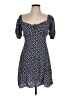 Sequin Hearts Polka Dots Blue Casual Dress Size L - photo 1