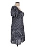 Sequin Hearts Polka Dots Blue Casual Dress Size L - photo 4