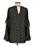 Downeast 100% Polyester Black 3/4 Sleeve Blouse Size S - photo 2