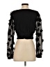 Zara Black 3/4 Sleeve Blouse Size S - photo 2