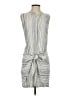 Drew Stripes Gray Casual Dress Size S - photo 1